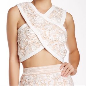 Endless Rose ~ Lace Crossover Crop Top